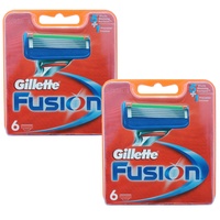 12 Gillette Fusion Rasierklingen Klingen Set Pack / 2x 6er OVP Ersatzklingen