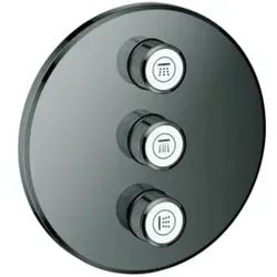 Grohe Fertigset Grohtherm Smartcontrol hard graphite, rund, UP-Ventil 3-fach