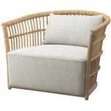 IKEA STOCKHOLM 2025 Sessel Rattan/Djurmo grau/weiß
