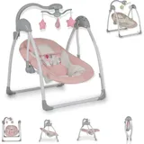 Moni Cangaroo Babywippe elektrisch Jessica Spielbogen Musikfunktion Schaukelfunktion rosa