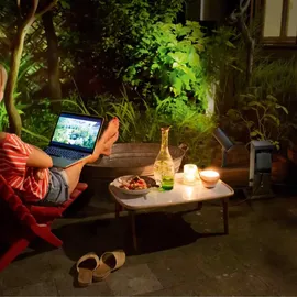 Osram SMART+ WiFi Outdoor Terminal EU mit integriertem Repeater & 2 Steckdosen, weiß, 230V, erweitert die WLAN-Zone im Freien, Kopplung von drahtlosen Geräten, App-steuerbar, 3 Jahre Garantie, IP44