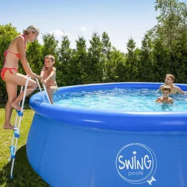 mountfield swing Swing Quick-Set-Pool 366 x 91 cm blau inkl. Kartuschenfilterpumpe