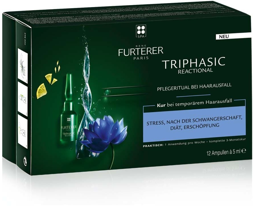 Triphasic Reactional cure for temporary hair loss