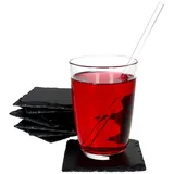 MamboCat Platzset 8er Set Schieferplatte 10x10cm Schwarz - 23464680 schwarz