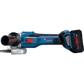 Bosch GWS 18V-15 SC Professional inkl. 2 x 5,5 Ah + Schnellladegerät + GCY 42 Professional + L-Boxx 06019H6102