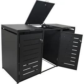 Freital Handels GmbH Mülltonnenbox 198 x 116 x 80 cm grau
