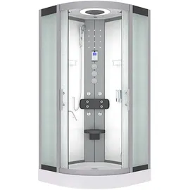 AcquaVapore Komplettdusche Duschkabine Fertigdusche Dusche D58-00M1-EC 80x80 cm mit 2K Scheiben Versiegelung