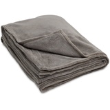 HOMELEVEL Decke mit Ärmeln 200 x 150 cm - XL Kuscheldecke zum Anziehen aus Microfaser - TV Wohndecke weich - Ganzkörperdecke Tagesdecke - Taupe