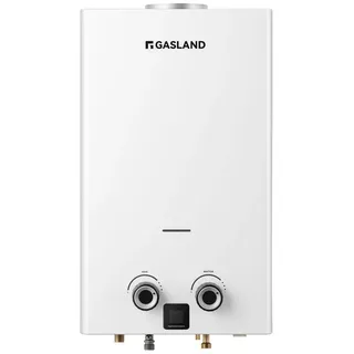 gasland chef GASLAND 10 Liter Propan Durchlauferhitzer, BG264-DE LPG Gas Gasdusche mit LED-Anzeige für den Hausgebrauch,50mbar,3V, 22kW