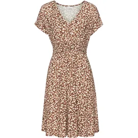 VIVANCE Jerseykleid Shirtkleid Braun/Creme 40