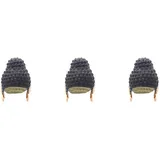 Goorvoucs 3X Badekappen TathaGata Buddha-Form, Langlebig, rutschfest, Flexibel, Latex-Badekappen zum Surfen, für Kinder, MäDchen, Frauen, MäNner