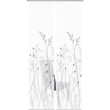 VISION S Schiebegardine VISION S "GRASIL 2er SET" Gr. 1, grau, B:60cm H:260cm, Polyester, Gardinen, Bambus-Optik, Digital bedruckt