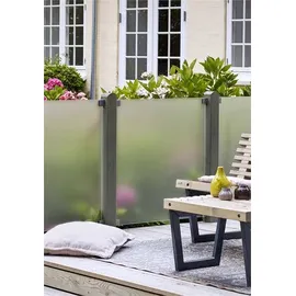Plus Sichtschutzelement 90 x 91 cm Transparent Glas