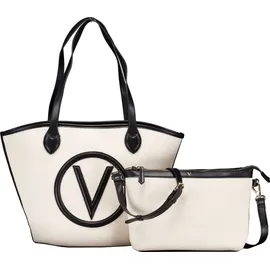 Valentino Covent Shopper Baumwolle Naturale/Nero