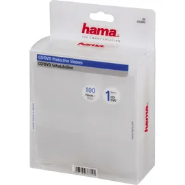 Hama CD/DVD-Schutzhüllen durchsichtig (100er Pack)