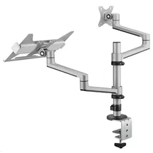 MonLines MTH016S Monitorhalterung mit Tischklemme Silber