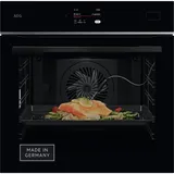 AEG Wifi Einbau-Dampfbackofen, Multidampfgarer, Serie 8 Touch-Swipe-Display mit Schritt für Schritt assistiertem Kochen, Made in Germany, 100% Auto-Dampf, App-Rezepte, TB8SB72WAB