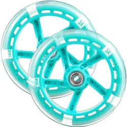 City Scooter Pro Wheels - ABEC 7 Bearings. Replacement Wheels minzblau 145 MM