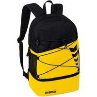 Erima Six Wings Rucksack mit Bodenfach, gelb/schwarz,