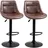 Homcom Barhocker 2er Set 46,5 x 50 x 88-108 cm Braun
