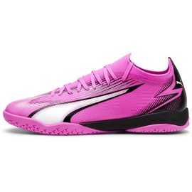 Puma Ultra Match It Soccer Shoes, Poison Pink-Puma White-Puma Black, 46.5 EU