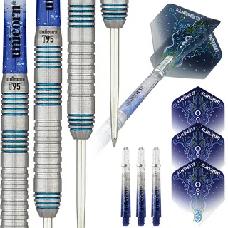 Unicorn Unisex Dartpfeile T95 Core XL, blau, Typ 2, 95% Wolframstahl, 25 g