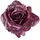 Creativ green Kunstpflanze CREATIV GREEN "Clip mit Rose", rot (dunkelrot), H:3cm Ø:18cm, Kunststoff, Kunstpflanzen, Kunstpflanze, mit Clip
