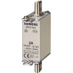 3St. Siemens 3NA3807 NH-Sicherungseinsatz, NH000, In: 20 A, g