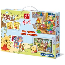 Clementoni® Spiel, »Winnie Pooh Spieleset 4in1 (Memo, Domino, Puzzle, Cubes)« bunt