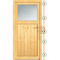 PANTO Nebeneingangstür Holz NET504-88 88 x 200 cm DIN rechts