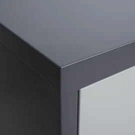 Proregal Aktenschrank 98x80x40 cm Dunkelgrau-Hellgrau