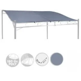 Lex Ersatzdach für Anbaupavillon in creme oder grau : Grau