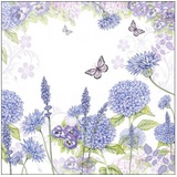 Annimuck ambiente Lunch Servietten Purple Wildflowers Wildblumen, (1 St)