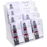 Exacompta Tischprospekthalter Office Exacryl transparent DIN A4, DIN A5, DIN lang 34,0 x 18,0 x 34,8 cm, 1 St.
