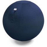 VLUV LEIV Stoff-Sitzball, 60-65cm Royal Blue Ø 60cm - 65cm, Möbelbezugsstoff, robust und formstabil, mit Tragegriff
