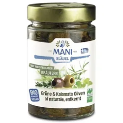 Mani Grüne & Kalamata Oliven mediterrane Kräuter bio
