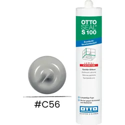 OTTOSEAL® S 100 Sanitär Silikon 300 ml – betongrau – schimmelresistent & UV-beständig