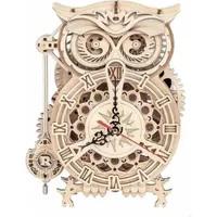 PICARESQUE Rokr 3D-Holzpuzzle Mechanische Uhr Bausatz,3D Holzpuzzle für Erwachsene,Schreibtischdekoration Geschenk für Männer Frauen(LK503)