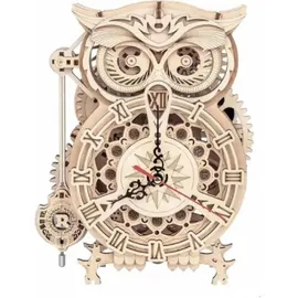 PICARESQUE Rokr 3D-Holzpuzzle Mechanische Uhr Bausatz,3D Holzpuzzle für Erwachsene,Schreibtischdekoration Geschenk für Männer Frauen(LK503)
