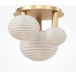 Maytoni Moderne Deckenleuchte Reels, Gold, E14, 3x40W, IP20, Maße 385 x 460 x 535 mm – Elegante Beleuchtung für Wohn- und Esszimmer
