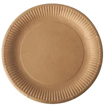 Papstar 100 Teller, Pappe Pure rund Ø 23 cm braun