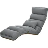 Hti-Living Liegesessel Maribel Polyester 1 x 1 x 1 cm Grau