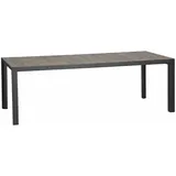 Siena Garden Silva Gartentisch 220 x 100 x 74 cm anthrazit/grau