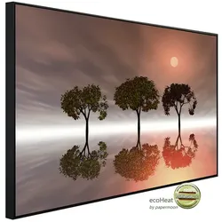 papermoon Infrarotheizung »EcoHeat - Bäume im Wasser«, Matt-Effekt - bunt