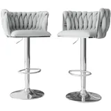 Mirjan24 Barhocker Muz BS-1142 50 x 85 x 52 cm Grau
