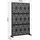 casa.pro Kilsturd Trennwand 180 x 120 cm Schwarz