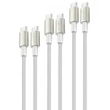 4smarts USB-C auf USB-C 3 m Silber/Weiß