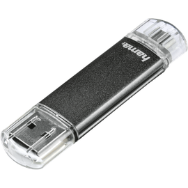 Hama FlashPen Laeta Twin 64 GB grau USB 2.0 00123926
