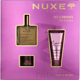 NUXE Huile Prodigieuse Eau de Parfum 50 ml + Rêve de Miel Lippenbalsam 15 g + Hair Prodigieux Glanz-Shampoo 50 ml Geschenkset