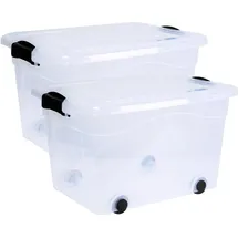 Siena Garden Siena HOME Aufbewahrungsbox Anzio 61 x 45 x 36 cm 2-tlg. transparent